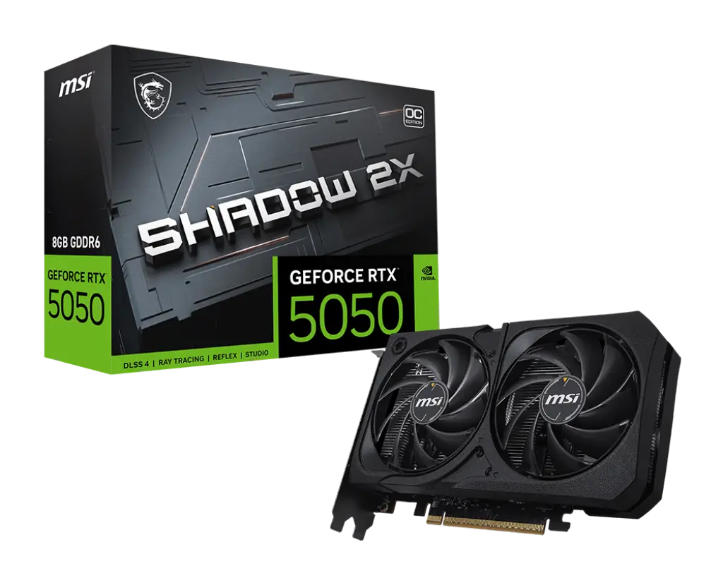 Graphics Nvidia MSI GeForce RTX 5050 8G SHADOW 2X OC | Compuspeed
